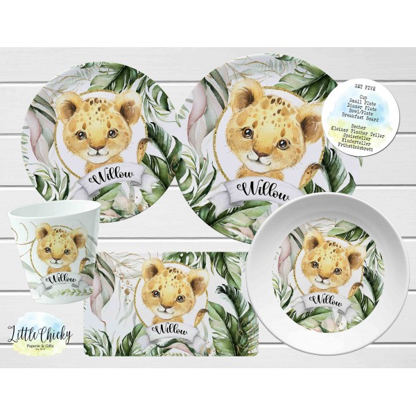 Lion Children's Plate set, Lion Safari Personalized Plate, Cup, Melamine Plate, Birthday Gift, First Birthday, Baby Gift, Christmas Gift
Seller details