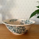 Vintage White Ironstone Bowl fruits Patina French Farmhouse Floral 0703248