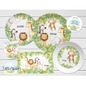 Safari Animals Children's Plate set, Jungle Animals Personalized Plate, Cup, Melamine Plate, Birthday Gift, First Birthday, Baby Gift
Seller details