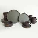 Handmade Organic Ceramic 40 Piece Dinner Set for 8 Persons