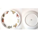 Vintage 60s dishes with vegetables and seafood drawings, German porcelain mid century soup plate, meat plate bowl fireproof dinnerware
Seller details