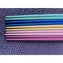 Set of 5 Pairs of Handcrafted Basic Japanese Chopsticks - Bunnies in Pastel Colour