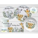 Safari Animals Children's Plate set, Jungle Animals Personalized Plate, Cup, Melamine Plate, Birthday Gift, First Birthday, Baby Gift
Seller details