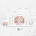 Rainbow Earthy Children's Dinnerware | Dinner Set | Personalised | Melamine | Dinnerware Separates also available!
