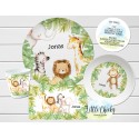 Safari Animals Children's Plate set, Jungle Animals Personalized Plate, Cup, Melamine Plate, Birthday Gift, First Birthday, Baby Gift
Seller details