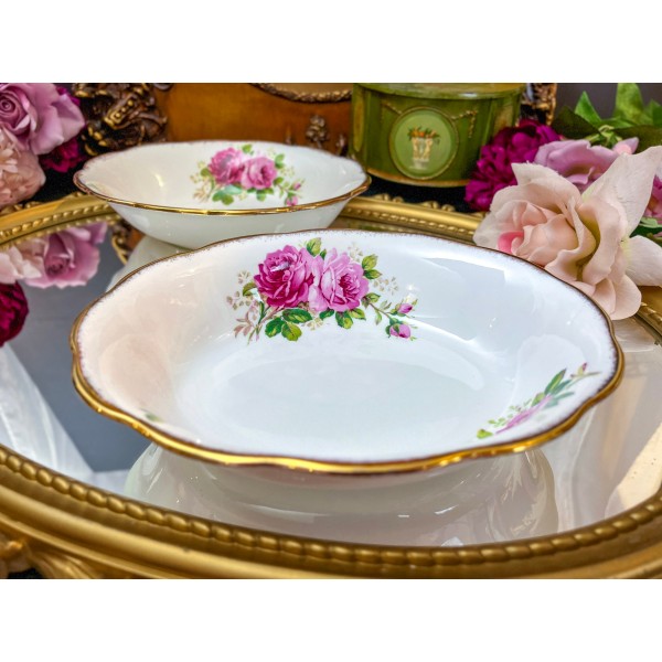 Vintage Royal Albert American Beauty Oval Vegetable Bowl, Serving Dish, Multiple available, Sold separately, english Bone China, dinnerware