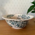 Vintage White Ironstone Bowl fruits Patina French Farmhouse Floral 0703248