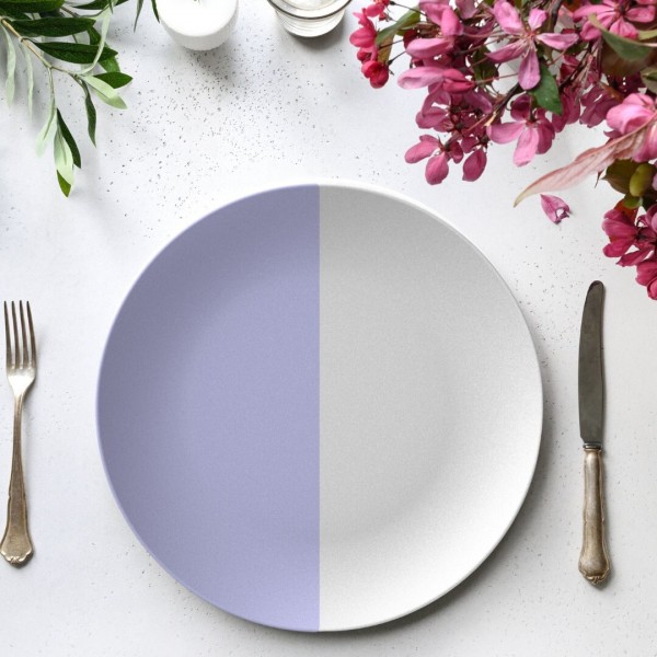 Mother's Day, Periwinkle Color Block Plate 1/2, Gift for Mom, Personalised Plate,  gift for wife, gift for daughter, Birthday, Mother's day