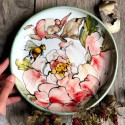 Pink peony plate, handmade dinnerware, personalized dish, ceramic plate, rustic dinnerware, handmade pottery, decorative plate
Seller details