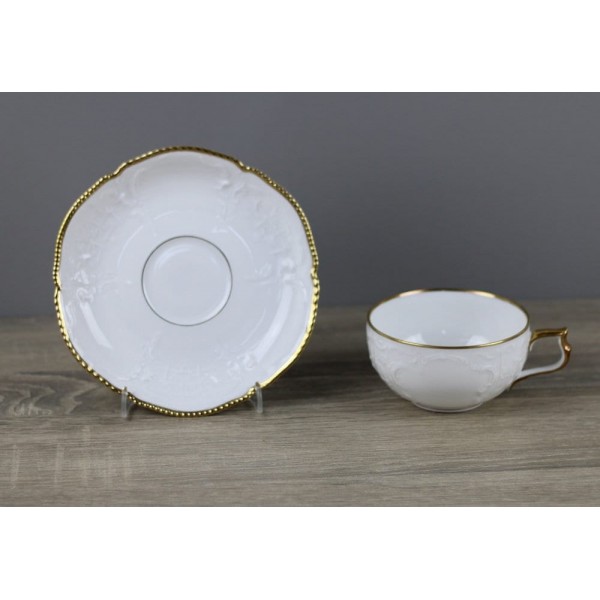 Rosenthal Sanssouci weiß Goldrand Perlrand Teetasse mit Untertasse Ø 14,2cm
Seller details