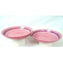 Gmundner Keramik Porcelain 2 Austria Pink Enamel Flowers 8" Soup Bowls
Seller details