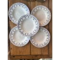 Luneville earthenware soup plates from 1890