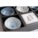 10 Piece Nordic Japanese Condiment Bowl/ Appetizer Plate Set with Modern Stripes Floral Patterns | Blue White Petite Olive Dish in Gift Box
Seller details