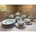 Japanese Nippon Moriage Dragonware Tea and Dinner Set
