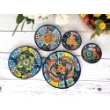 Hand-Painted Talavera Dinnerware Set | 13-Piece Mexican Pottery Collection