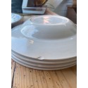 Luneville earthenware soup plates from 1890