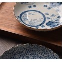 Set of 5 Traditional Japanese Appetizer/ Bread Plates -Classic Floral Arabesque & Scallop Edge - Sometsuke Blue White Tableware Gift Set
Seller details