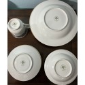 Vintage 16 Piece Set  “Four Crown” Japan Monte Carlo Pattern Chinaware