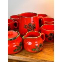 Set of 11 pieces - crockery Zell am Harmersbach series Anuschka I ceramic I ceramic mug, punch bowl 70s, Fat Lava