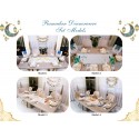 Personalized Ramadan Eid Living Dining Room Set | Ramadan Eid Gift | Ramadan Banner Runner Calendar Table Decor Cutlery Holder Napkin Ring