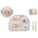 Charming children's tableware set with cute cat motifs made of bamboo
Seller details