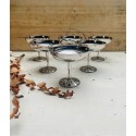 Set of 6 stainless steel ice cream cups