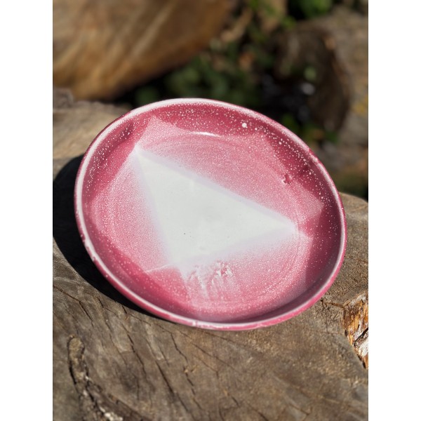 Handmade ceramic dinner plate | 22cm | Blushing Roseate Ombre Tableware Collection