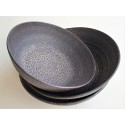 Black Ceramic Bowl,handmade textured ceramic