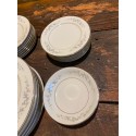 Vintage Japan Forget Me Not China- Dinner Plate, Salad Plate. Bread Plate, Dessert/ Sauce Bowl- Replacement Forget Me Not Blue White China