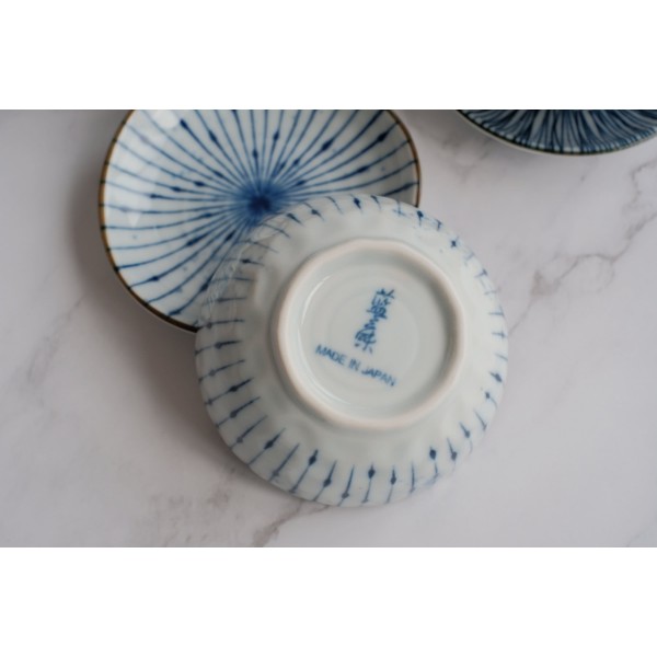 10 Piece Nordic Japanese Condiment Bowl/ Appetizer Plate Set with Modern Stripes Floral Patterns | Blue White Petite Olive Dish in Gift Box
Seller details