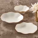 Handmade Organic Porcelain Dinnerware Sets Gold