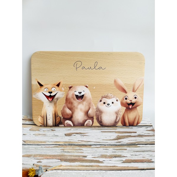 Personalized breakfast board for children, baby gifts, baby gift birth, personalized breakfast board, baptism, animals
Seller details