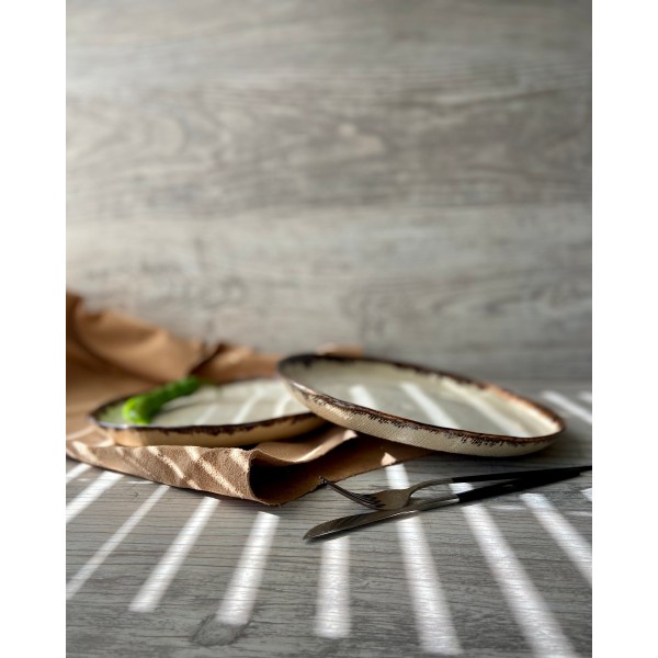 Rustic dinnerware, Stoneware dinner side snack plates, Serving pottery tableware,  Modern ceramic Art by Manya
Seller details