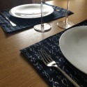 Set de table en coton japonais, doublé