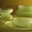 Handmade Organic Glass 18 Piece Dinner Set for 6 Persons
