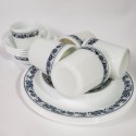 Corelle Livingware Old Town Blue Onion Dinner Plates 4 Cups and Saucers