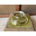 French vintage small cup in silver sterling and crystal, handmade, Minerva stamp