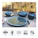 Blue Stoneware Dinnerware Set of 4, Pottery Dinnerware Set Rustic, Dinnerware Set Stoneware, Handmade Dish Set Pottery, Blue Dishes Set.
Seller details