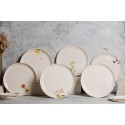 Large Ceramic Dinner Plate, 1 Piece, Inspired by Wildflowers, Wildflowers Main Course Plate, Kitchen Pottery Gift, Tableware, Jewish Holiday