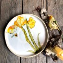Irises plate porcelain  plate with circle design, iris flowers, iris fields summer flowers
Seller details