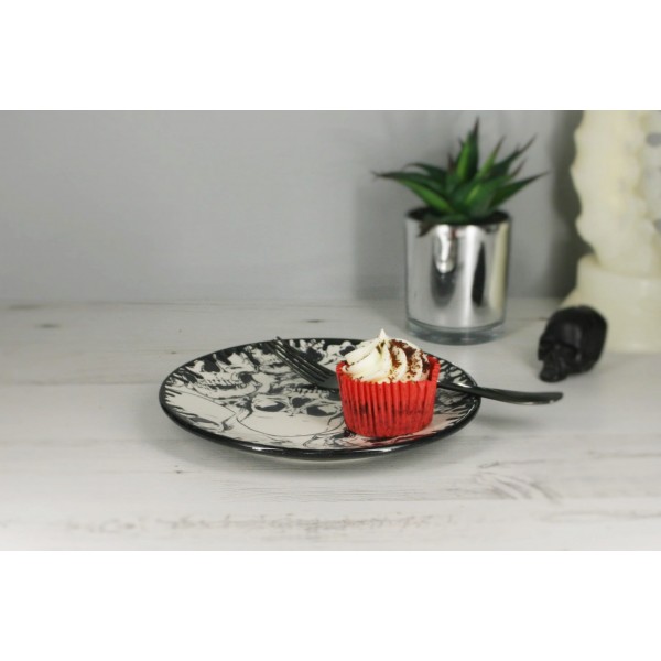 Skull Dinner Set, Gothic Lunch Service, Alternative Coupe Plate, Black Bowl, Macabre Emo Ceramic, Unique Gift Present, Weird Wonderful Rock
Seller details