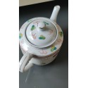 Fine Chinese porcelain tea set/1 teapot + 6 cups. Decor Traditional Chinese Dragons/Phoenix Feng shui. Rose Family Style