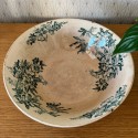 Vintage White Ironstone Bowl fruits Patina French Farmhouse Floral 0703248