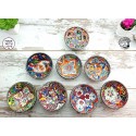 Set of 3 Large Handmade Ceramic Bowls  Embossed HandPainting Pasta Rice Sauce Soup Serving Turkish Pottery Decorative New Home Moving Gift