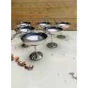 Set of 6 stainless steel ice cream cups