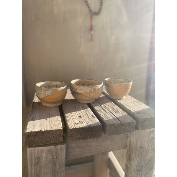 Set of three Ceramic Bowls Buttercup yellow