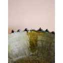 Moroccan Vintage Tamegroute Green Glazed Copper Trimmed Nesting Bowls S, M, L, Handmade Ceramic Serving Bowl, Home Decor Pottery