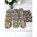 Hand-Painted Talavera Dinnerware Set | 13-Piece Mexican Pottery Collection