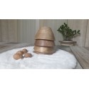 Set of 4 mango wood bowls