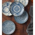 Set of 5 Traditional Japanese Appetizer/ Bread Plates -Classic Floral Arabesque & Scallop Edge - Sometsuke Blue White Tableware Gift Set
Seller details